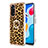 Custodia Silicone Gel Morbida Fantasia Modello Cover con Anello Supporto YB1 per Xiaomi Redmi Note 11 4G (2022) Marrone