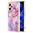 Custodia Silicone Gel Morbida Fantasia Modello Cover con Anello Supporto YB1 per Xiaomi Redmi Note 12 Explorer Lavanda