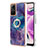 Custodia Silicone Gel Morbida Fantasia Modello Cover con Anello Supporto YB1 per Xiaomi Redmi Note 12S Viola