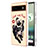 Custodia Silicone Gel Morbida Fantasia Modello Cover con Anello Supporto YB2 per Google Pixel 6a 5G Khaki