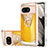 Custodia Silicone Gel Morbida Fantasia Modello Cover con Anello Supporto YB2 per Google Pixel 8 5G Giallo