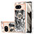 Custodia Silicone Gel Morbida Fantasia Modello Cover con Anello Supporto YB2 per Google Pixel 8 5G Grigio