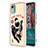 Custodia Silicone Gel Morbida Fantasia Modello Cover con Anello Supporto YB2 per Nokia C12 Plus