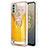 Custodia Silicone Gel Morbida Fantasia Modello Cover con Anello Supporto YB2 per Nokia C31 Giallo