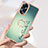 Custodia Silicone Gel Morbida Fantasia Modello Cover con Anello Supporto YB2 per Oppo A58 4G