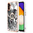 Custodia Silicone Gel Morbida Fantasia Modello Cover con Anello Supporto YB2 per Samsung Galaxy A04s
