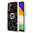 Custodia Silicone Gel Morbida Fantasia Modello Cover con Anello Supporto YB2 per Samsung Galaxy A04s Nero