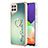 Custodia Silicone Gel Morbida Fantasia Modello Cover con Anello Supporto YB2 per Samsung Galaxy A22 4G Verde