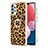 Custodia Silicone Gel Morbida Fantasia Modello Cover con Anello Supporto YB2 per Samsung Galaxy A23 4G Marrone