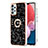 Custodia Silicone Gel Morbida Fantasia Modello Cover con Anello Supporto YB2 per Samsung Galaxy A33 5G Nero