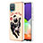 Custodia Silicone Gel Morbida Fantasia Modello Cover con Anello Supporto YB2 per Samsung Galaxy M12