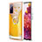 Custodia Silicone Gel Morbida Fantasia Modello Cover con Anello Supporto YB2 per Samsung Galaxy S20 FE (2022) 5G Giallo