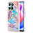 Custodia Silicone Gel Morbida Fantasia Modello Cover con Anello Supporto YB3 per Huawei Honor X6a