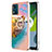 Custodia Silicone Gel Morbida Fantasia Modello Cover con Anello Supporto YB3 per Motorola Moto E13 Multicolore