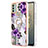 Custodia Silicone Gel Morbida Fantasia Modello Cover con Anello Supporto YB3 per Nokia C31