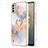 Custodia Silicone Gel Morbida Fantasia Modello Cover con Anello Supporto YB3 per Nokia C31 Lavanda