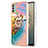 Custodia Silicone Gel Morbida Fantasia Modello Cover con Anello Supporto YB3 per Nokia C31 Multicolore