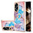 Custodia Silicone Gel Morbida Fantasia Modello Cover con Anello Supporto YB3 per Oppo A58 4G