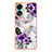 Custodia Silicone Gel Morbida Fantasia Modello Cover con Anello Supporto YB3 per Oppo A78 4G