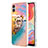 Custodia Silicone Gel Morbida Fantasia Modello Cover con Anello Supporto YB3 per Samsung Galaxy F04 Multicolore