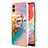 Custodia Silicone Gel Morbida Fantasia Modello Cover con Anello Supporto YB3 per Samsung Galaxy M04 Multicolore