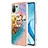 Custodia Silicone Gel Morbida Fantasia Modello Cover con Anello Supporto YB3 per Xiaomi Mi 11 Lite 4G Multicolore