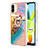 Custodia Silicone Gel Morbida Fantasia Modello Cover con Anello Supporto YB3 per Xiaomi Poco C50 Multicolore