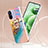 Custodia Silicone Gel Morbida Fantasia Modello Cover con Anello Supporto YB3 per Xiaomi Poco C55