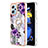 Custodia Silicone Gel Morbida Fantasia Modello Cover con Anello Supporto YB3 per Xiaomi Poco X4 GT 5G Viola