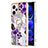 Custodia Silicone Gel Morbida Fantasia Modello Cover con Anello Supporto YB3 per Xiaomi Redmi Note 12 Explorer Viola