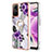 Custodia Silicone Gel Morbida Fantasia Modello Cover con Anello Supporto YB3 per Xiaomi Redmi Note 12S Viola