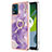 Custodia Silicone Gel Morbida Fantasia Modello Cover con Anello Supporto YB5 per Motorola Moto E13