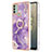 Custodia Silicone Gel Morbida Fantasia Modello Cover con Anello Supporto YB5 per Nokia C31