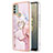 Custodia Silicone Gel Morbida Fantasia Modello Cover con Anello Supporto YB5 per Nokia C31