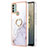 Custodia Silicone Gel Morbida Fantasia Modello Cover con Anello Supporto YB5 per Nokia C31