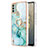 Custodia Silicone Gel Morbida Fantasia Modello Cover con Anello Supporto YB5 per Nokia C31