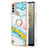 Custodia Silicone Gel Morbida Fantasia Modello Cover con Anello Supporto YB5 per Nokia C31