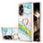 Custodia Silicone Gel Morbida Fantasia Modello Cover con Anello Supporto YB5 per Oppo A18