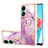 Custodia Silicone Gel Morbida Fantasia Modello Cover con Anello Supporto YB5 per Oppo A78 4G