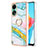 Custodia Silicone Gel Morbida Fantasia Modello Cover con Anello Supporto YB5 per Oppo A78 4G