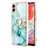 Custodia Silicone Gel Morbida Fantasia Modello Cover con Anello Supporto YB5 per Samsung Galaxy A04 4G Verde