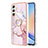 Custodia Silicone Gel Morbida Fantasia Modello Cover con Anello Supporto YB5 per Samsung Galaxy A24 4G