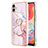 Custodia Silicone Gel Morbida Fantasia Modello Cover con Anello Supporto YB5 per Samsung Galaxy F04