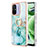 Custodia Silicone Gel Morbida Fantasia Modello Cover con Anello Supporto YB5 per Xiaomi Poco C55 Verde