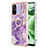 Custodia Silicone Gel Morbida Fantasia Modello Cover con Anello Supporto YB5 per Xiaomi Redmi 11A 4G Viola