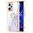 Custodia Silicone Gel Morbida Fantasia Modello Cover con Anello Supporto YB5 per Xiaomi Redmi Note 12 Explorer
