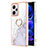 Custodia Silicone Gel Morbida Fantasia Modello Cover con Anello Supporto YB5 per Xiaomi Redmi Note 12 Pro+ Plus 5G