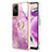 Custodia Silicone Gel Morbida Fantasia Modello Cover con Anello Supporto YB5 per Xiaomi Redmi Note 12S Lavanda