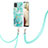 Custodia Silicone Gel Morbida Fantasia Modello Cover con Cinghia Cordino Mano Y01B per Samsung Galaxy A12 Nacho