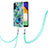 Custodia Silicone Gel Morbida Fantasia Modello Cover con Cinghia Cordino Mano Y01B per Samsung Galaxy A13 5G Verde